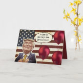 Custom Trump Birthday Karte (Gelbe Blume)