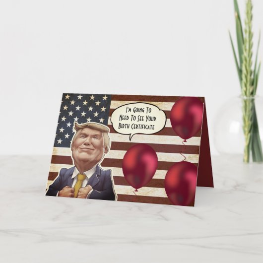 Custom Trump Birthday Karte (Vorderseite)