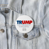 Custom Trump for President 2024 Election Button (Beispiel)