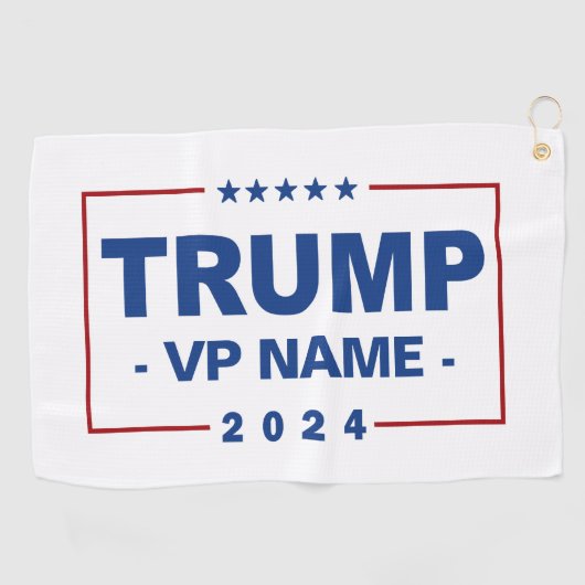 Custom Trump Vice President 2024 Golfhandtuch (Horizontal)