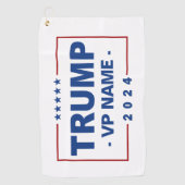 Custom Trump Vice President 2024 Golfhandtuch (Vorderseite)