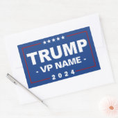 Custom Trump Vice President 2024 Rechteckiger Aufkleber (Umschlag)