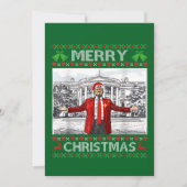 Custom Trump Weihnachtsmannmütze Frohe Weihnachten (Vorderseite)