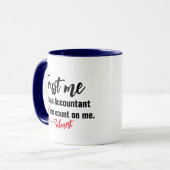Custom Trust Me Ich bin fast ein Accountant Memes Tasse (Vorderseite Links)