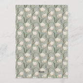 Custom Tulip Petal Birthday Celebration Einladung (Rückseite)