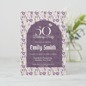 Custom Tulip Petal First Birthday Einladung (Stehend Vorderseite)