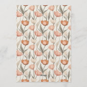 Custom Tulip Themed 20Th Birthday Einladung (Rückseite)