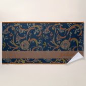 CUSTOM Tumeric + Ginger Swirl Motif Strandtuch (Vorderseite)