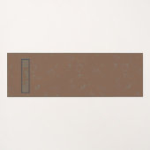 CUSTOM Tumeric + Ginger Swirl Motif Yoga Mat Yogamatte (Rückseite (Horizontal))