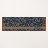 CUSTOM Tumeric + Ginger Swirl Motif Yoga Mat Yogamatte (Vorderseite (Horizontal))