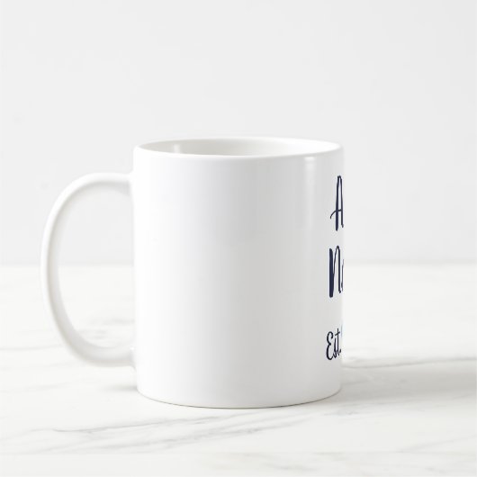 Custom Tunt etablierte Navy & Baby Blue Tasse (Links)