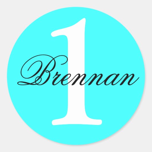 Custom Türkise Fevor Stickers (Vorderseite)