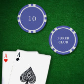 Custom Turnier Game Value 10 Blue Pokerchips
