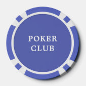 Custom Turnier Game Value 10 Blue Pokerchips (Rückseite)