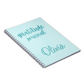 Custom Turquoise Imitats Aquamarin Foil Dankesblat Notizblock (Rechte Seite)