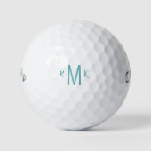 Custom Turquoise Monogram Callaway Warbird Golfball (Vorderseite)