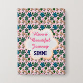 Custom turtle pattern  button (Vorderseite)