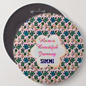 Custom turtle pattern  button (Vorne & Hinten)