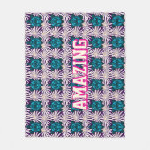 Custom turtle pattern  fleecedecke (Vorderseite)