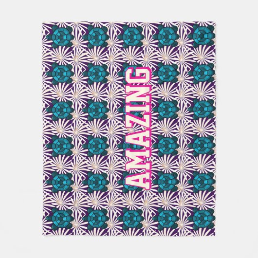 Custom turtle pattern  fleecedecke (Vorderseite)