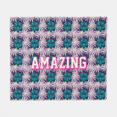 Custom turtle pattern  fleecedecke (Vorderseite (Horizontal))