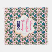 Custom turtle pattern  fleecedecke (Vorderseite (Horizontal))