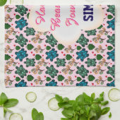 Custom turtle pattern  geschirrtuch (Gefaltet)