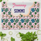 Custom turtle pattern  geschirrtuch (Gefaltet)