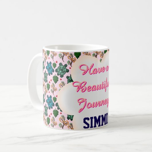 Custom turtle pattern  kaffeetasse (Vorderseite Links)