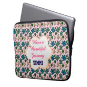 Custom turtle pattern  laptopschutzhülle (Vorderseite Links)