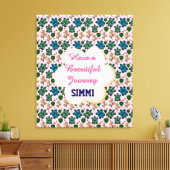 Custom turtle pattern  leinwanddruck (Insitu (Wohnzimmer))