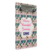 Custom turtle pattern  mini klemmbrett (Schrägansicht)