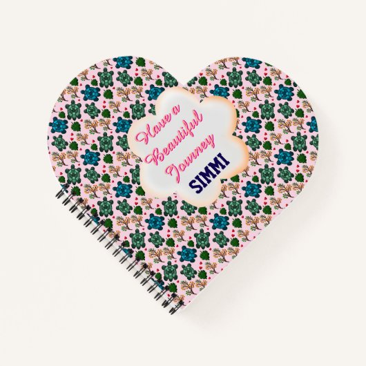 Custom turtle pattern  notizblock (Vorderseite)