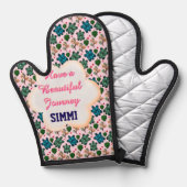 Custom turtle pattern  ofenhandschuh (Vorderseite/Rückseite)