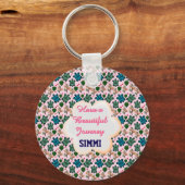 Custom turtle pattern  schlüsselanhänger (Vorderseite)