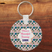 Custom turtle pattern  schlüsselanhänger (Vorderseite)