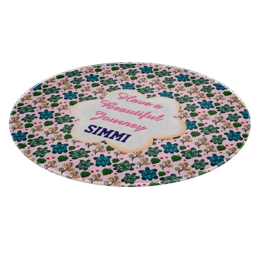 Custom turtle pattern  schneidebrett (Ecke)