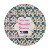 Custom turtle pattern  schneidebrett (Vorderseite)