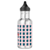 Custom turtle pattern Sherpa Blanket Edelstahlflasche (Rechts)