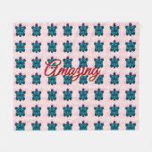 Custom turtle pattern Sherpa Blanket Fleecedecke (Vorderseite (Horizontal))