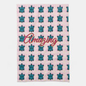 Custom turtle pattern Sherpa Blanket Geschirrtuch (Vertikal)