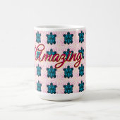 Custom turtle pattern Sherpa Blanket Kaffeetasse (Mittel)