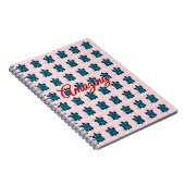 Custom turtle pattern Sherpa Blanket Notizblock (Rechte Seite)