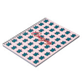 Custom turtle pattern Sherpa Blanket Notizblock (Linke Seite)