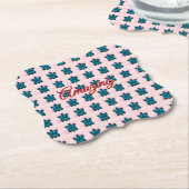 Custom turtle pattern Sherpa Blanket Untersetzer (angewinkelt)