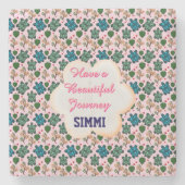 Custom turtle pattern  steinuntersetzer (Vorderseite)