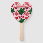 Custom turtle pattern  wrapping paper fächer (Vorderseite)