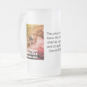 Custom TUSKEGEE AIRMEN DAY Mattglas Bierglas (Vorderseite Links)