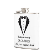Custom Tuxedo Design Flasche Hochzeitsgeschenk Flachmann (Links)
