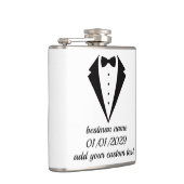 Custom Tuxedo Design Flasche Hochzeitsgeschenk Flachmann (Rechts)